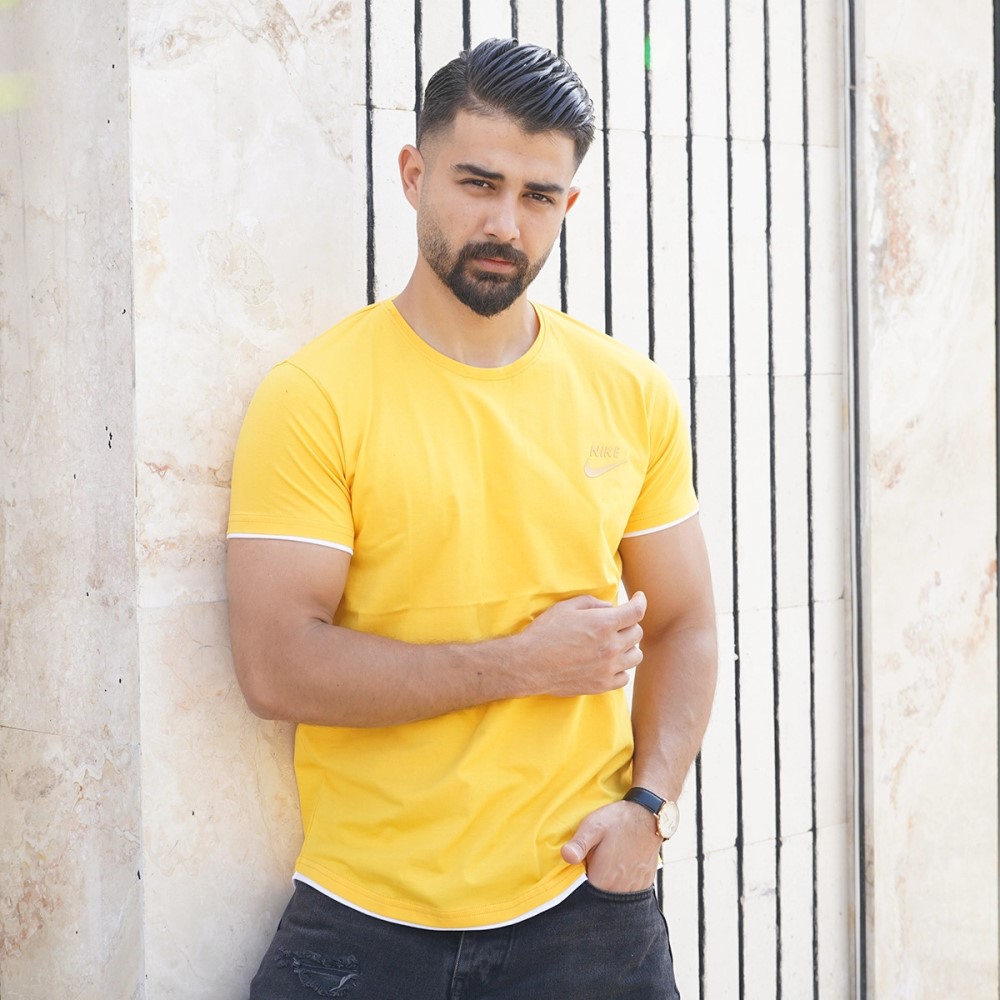 تیشرت یقه گرد مردانه مدل Kamyar (در 6 رنگ بندی )