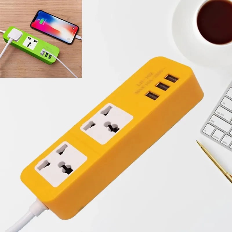 چندراهی برق و شارژر دارای پورت USB