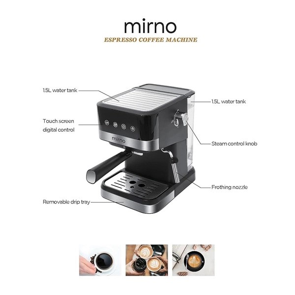 اسپرسو ساز میرنو ایتالیا (اورجینال) مدل MI-3080CM