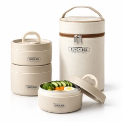لانچ باکس استیل 3 طبقه با‌کیفیت با کیف عایق دار