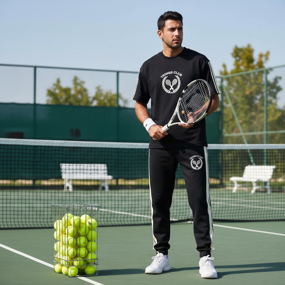 ست تیشرت و شلوار مردانه بنگال کش مدل Atrin