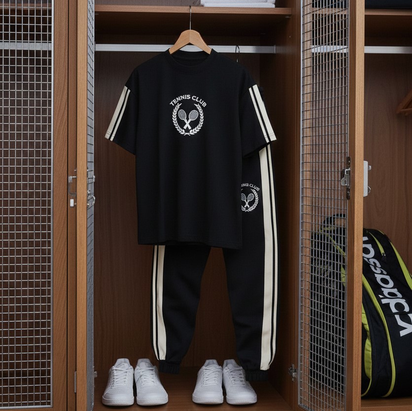 ست تیشرت و شلوار مردانه بنگال کش مدل Atrin